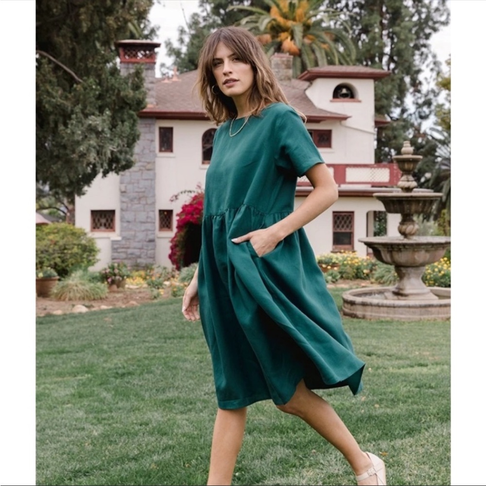 Tradlands Green Midi Dress